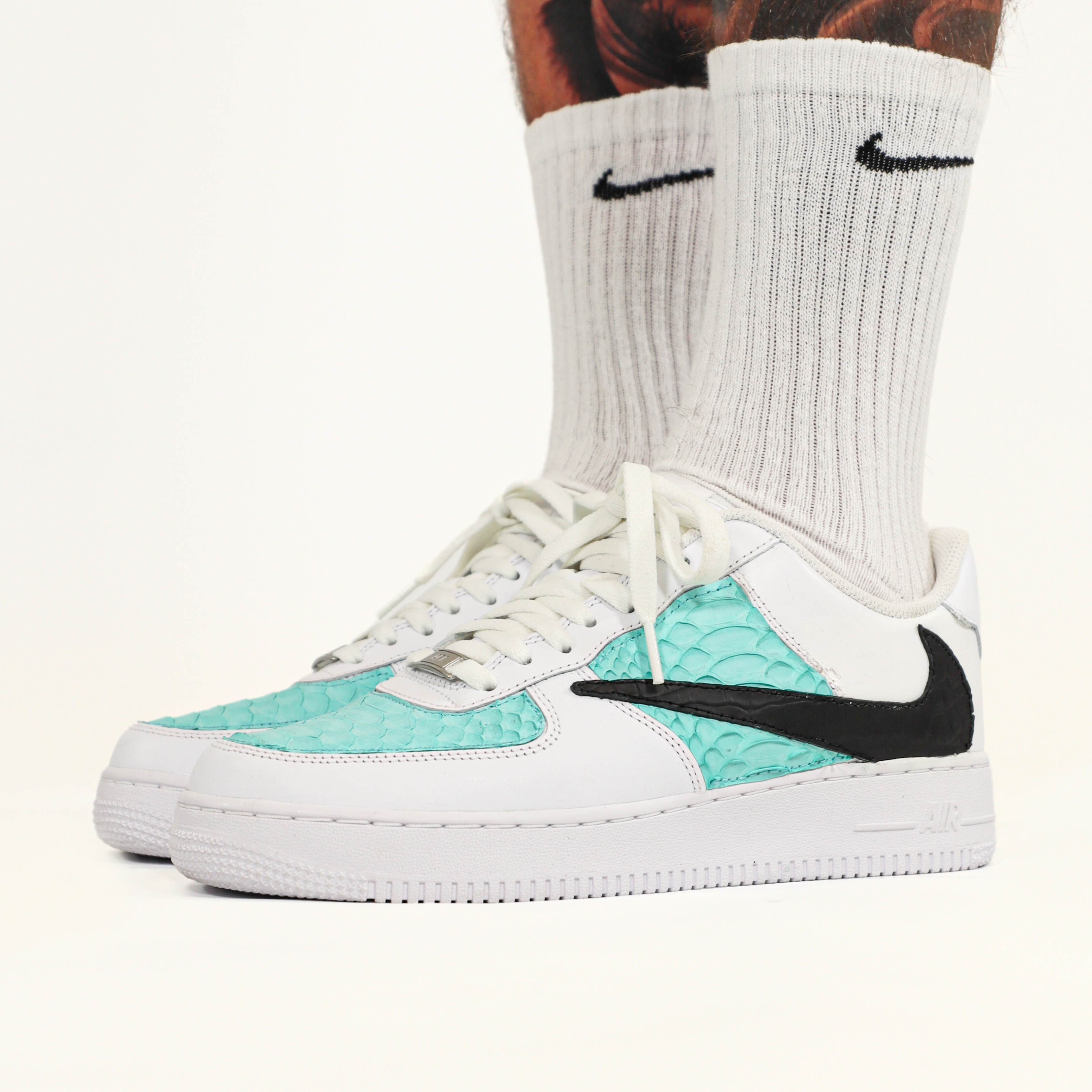 Nike Air Force 1 - Python Leather Reverse (White)