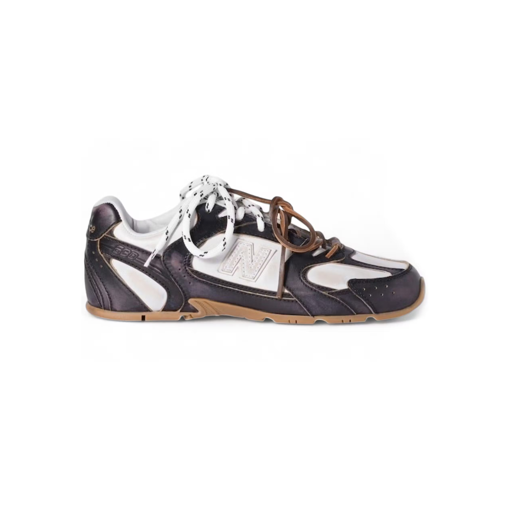 New Balance 530 x Miu Miu Deco' Calf Leather Black White
