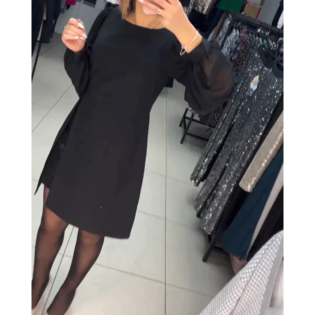 Modacrest™️ Elegant Solid Color Dress