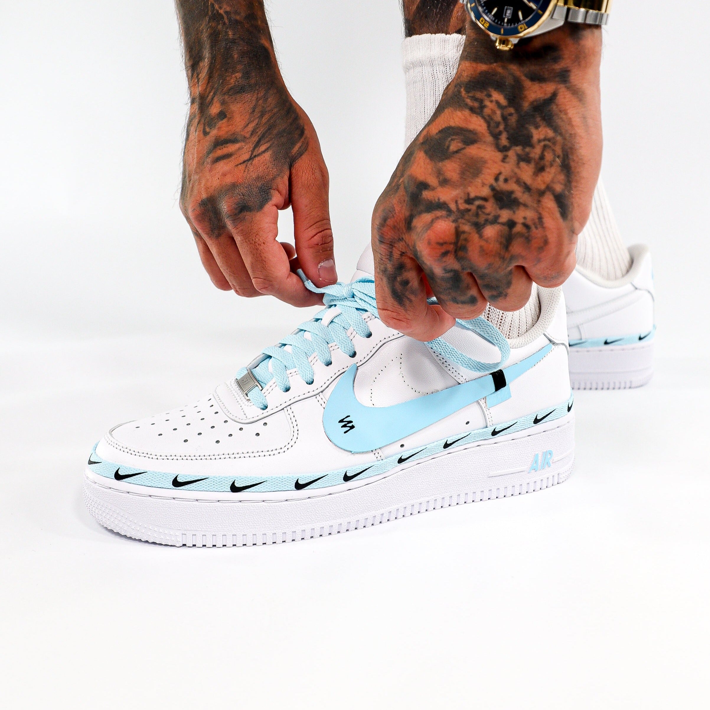 Nike Air Force 1 - Swoosh Blue